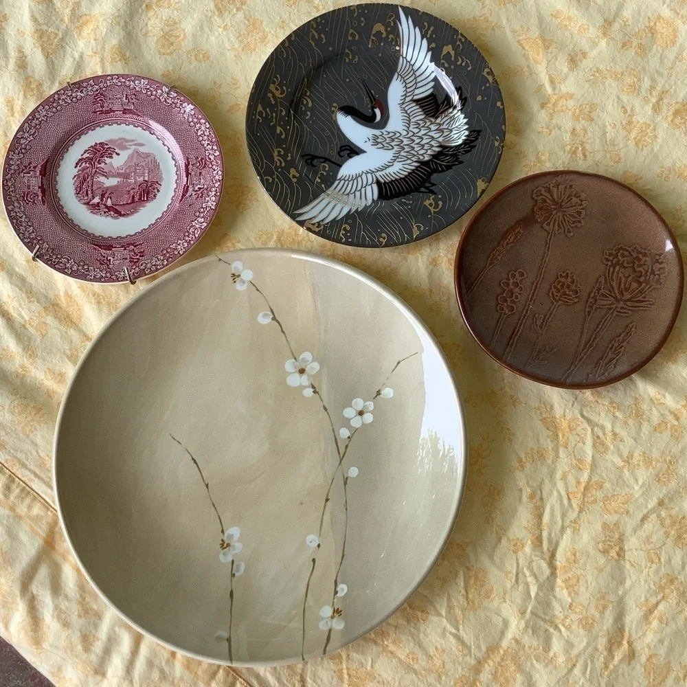 Vintage Plate Wall Mismatched Collection Maximalist Design